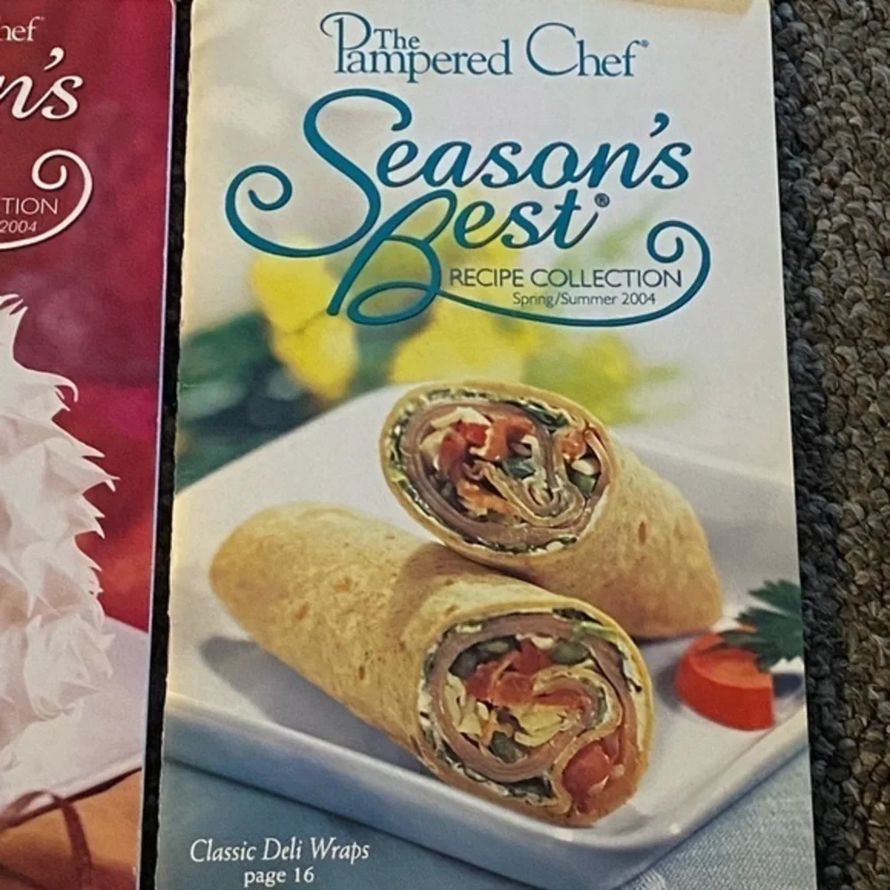 Pampered Chef‎ Seasons Best Recipe Collection Books 4 Total
